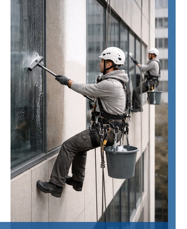 Мойка фасадов зданий в Саянске под ключ от 356 р. | ВЫСОТНИК-Сск