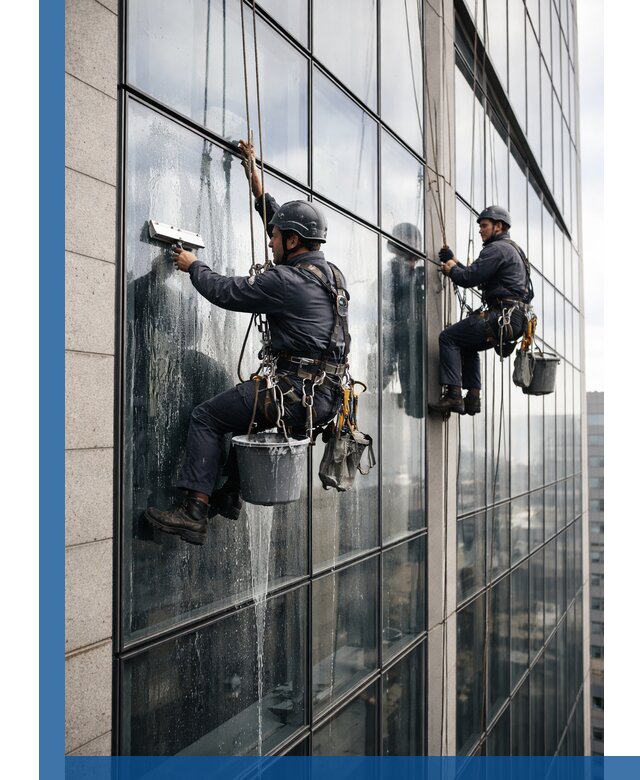 Профессиональная мойка стеклянных фасадов зданий в Саянске