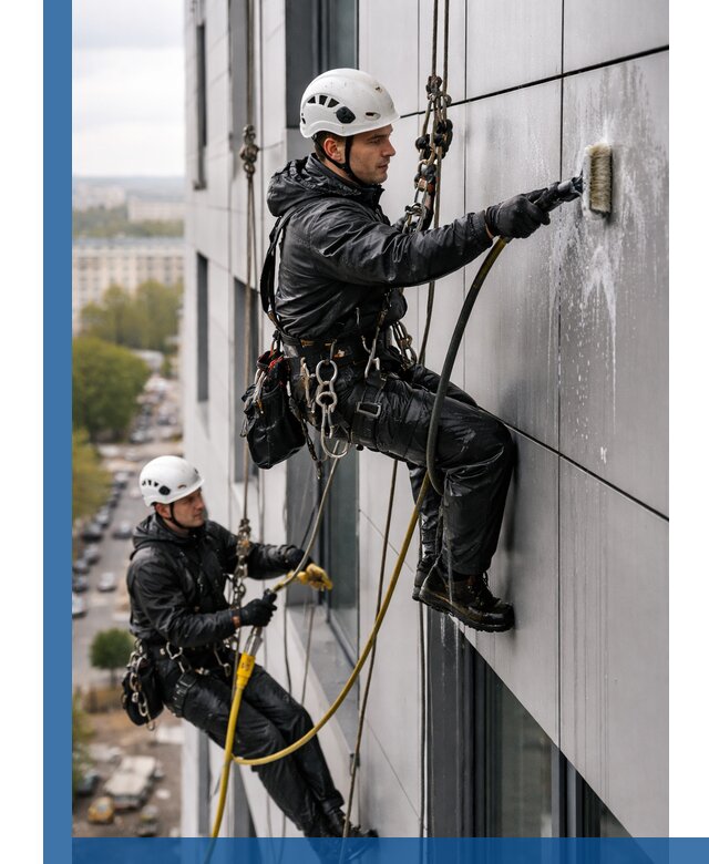 Профессиональная мойка фасада из композита в Саянске
