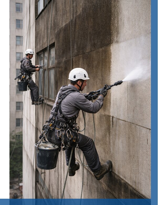 Очистка фасада от копоти в Саянске от 254 р. | ВЫСОТНИК-Сск