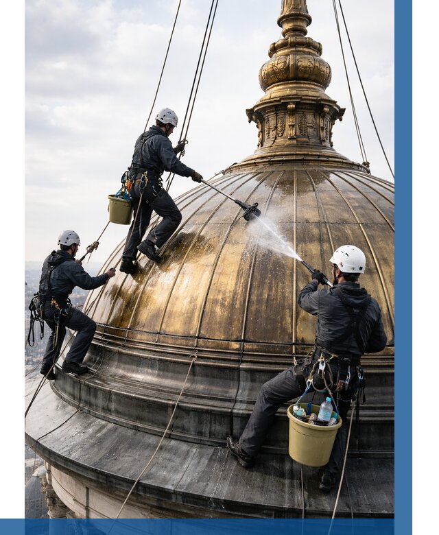 Мойка куполов и шпилей в Саянске от 8139 р. - заказать | ВЫСОТНИК-Сск