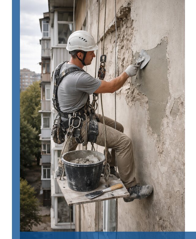Восстановление фасадной штукатурки в Саянске с гарантией качества