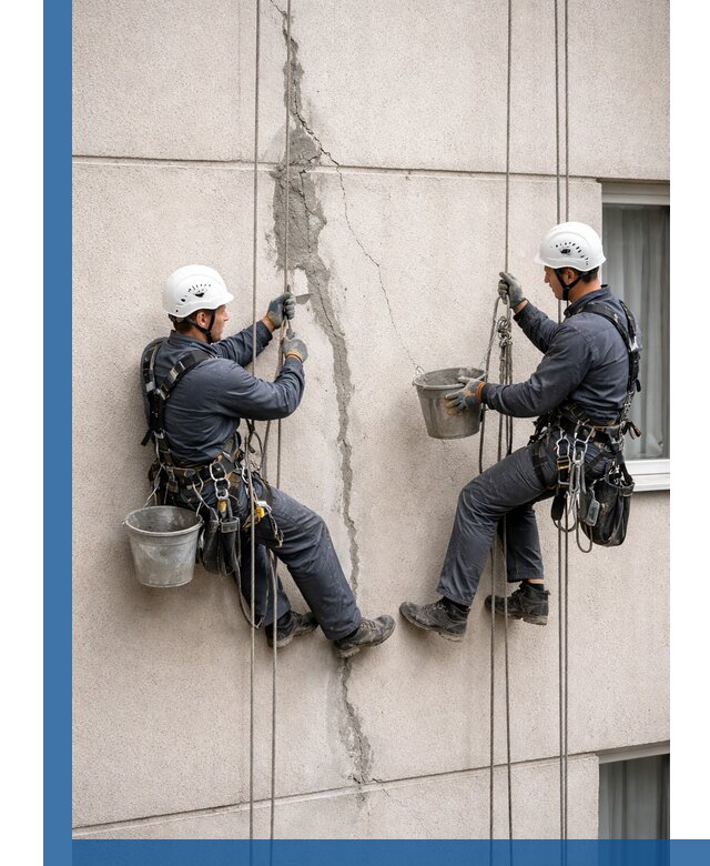 Заделка трещин на фасаде в Саянске с гарантийным ремонтом