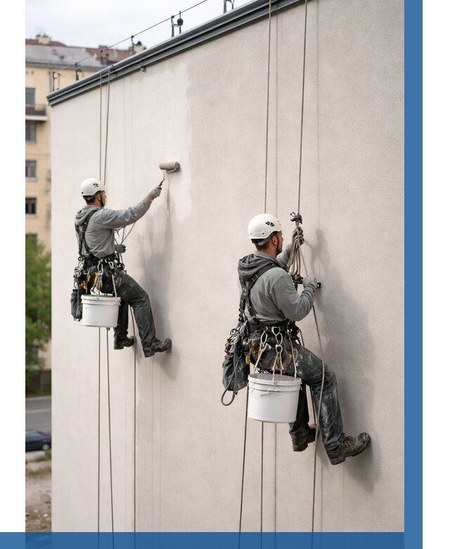 Покраска оштукатуренного фасада в Саянске от 326 р. | ВЫСОТНИК-Сск