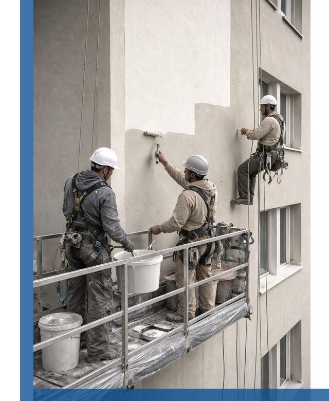 Покраска оштукатуренного фасада в Саянске под ключ с гарантией