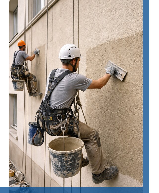 Декоративная штукатурка фасада в Саянске от 1221 р. | ВЫСОТНИК-Сск