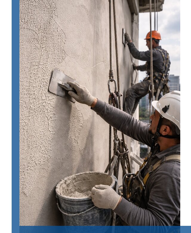 Декоративная штукатурка фасада с утеплением и защитой в Саянске