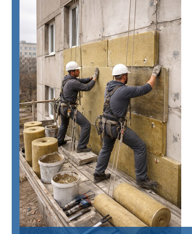 Утепление фасада минватой в Саянске под ключ с гарантией