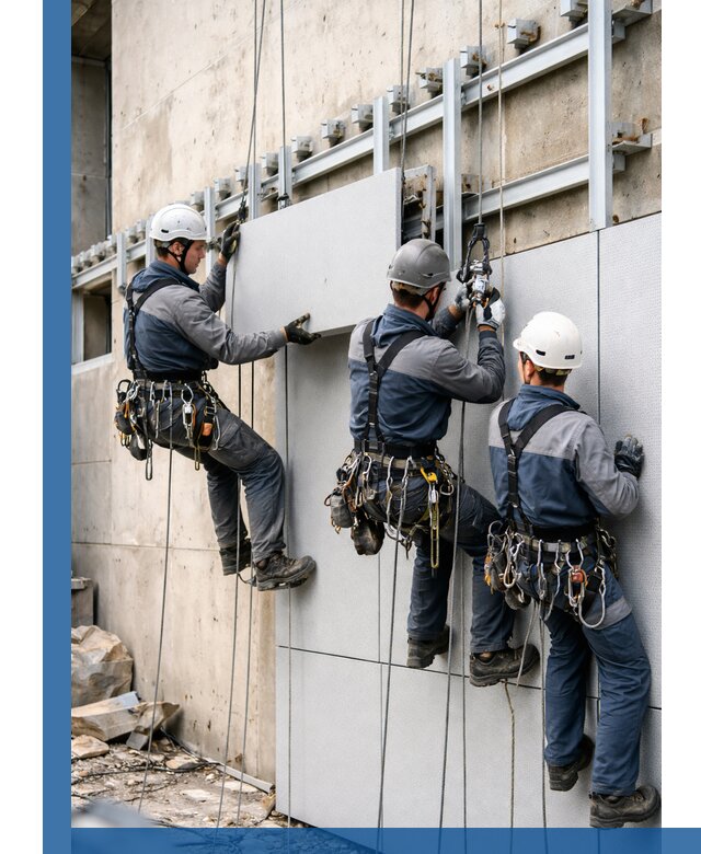 Монтаж вентилируемого фасада в Саянске под ключ с гарантией качества