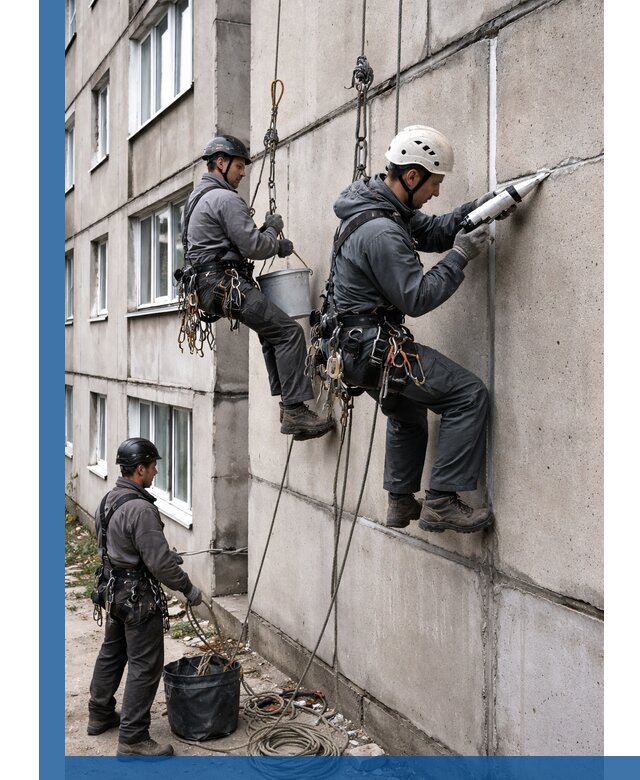 Герметизация межпанельных швов в Саянске с гарантией герметичности