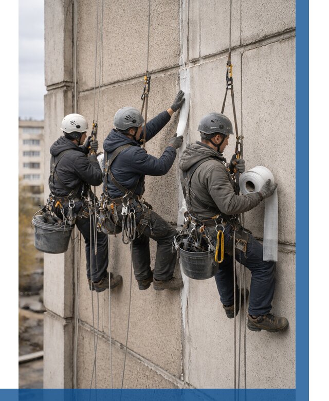 Ремонт межпанельных швов в Саянске от 763 р. | ВЫСОТНИК-Сск