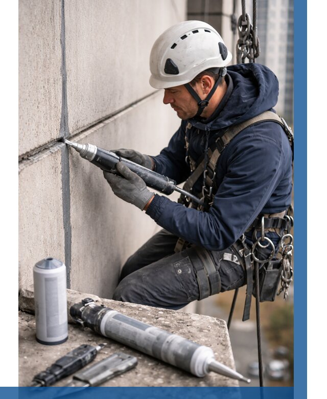 Вторичная герметизация швов в Саянске от 458 р. | ВЫСОТНИК-Сск