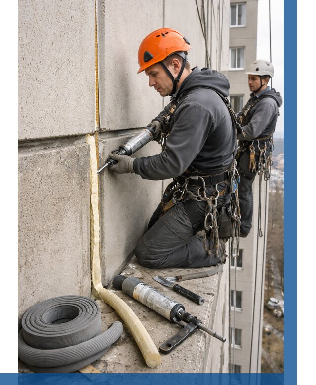 Теплый шов межпанельные швы в Саянске от 712 р. | ВЫСОТНИК-Сск