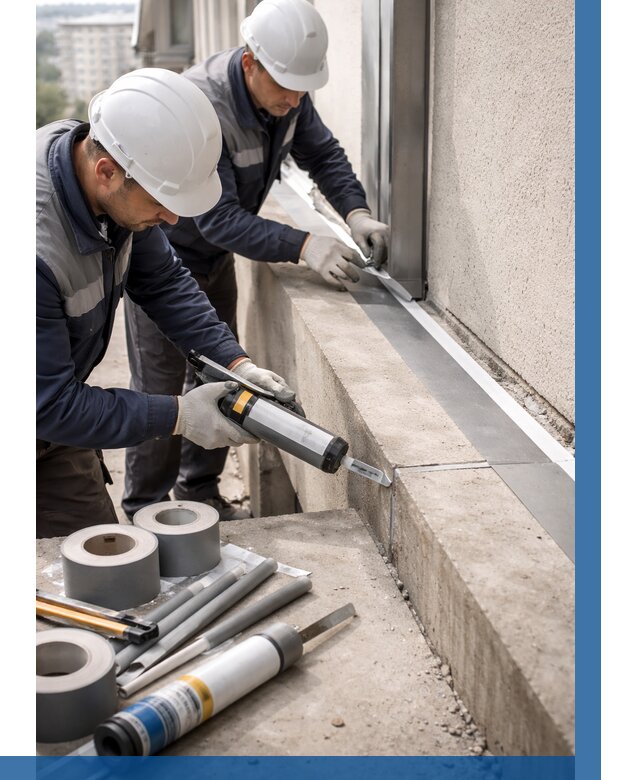 Герметизация примыкания балкона в Саянске от 4578 р. | ВЫСОТНИК-Сск