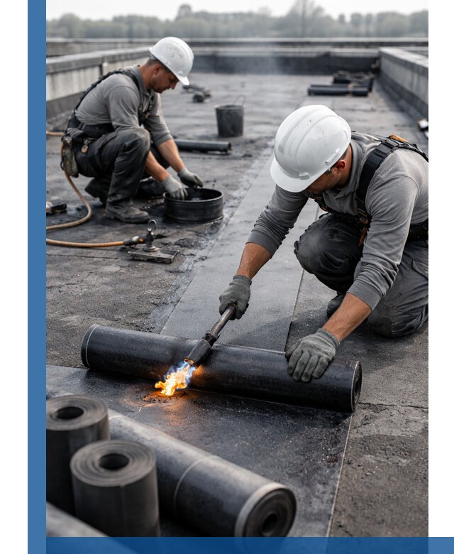 Ремонт рулонной кровли в Саянске герметизация и восстановление