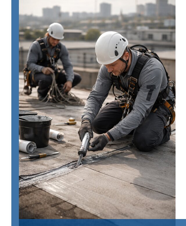 Аварийное и капитальное устранение протечек кровли в Саянске