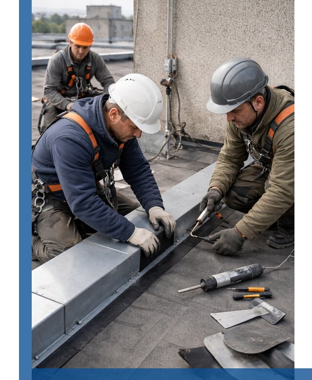 Ремонт кровельных примыканий в Саянске профессионально