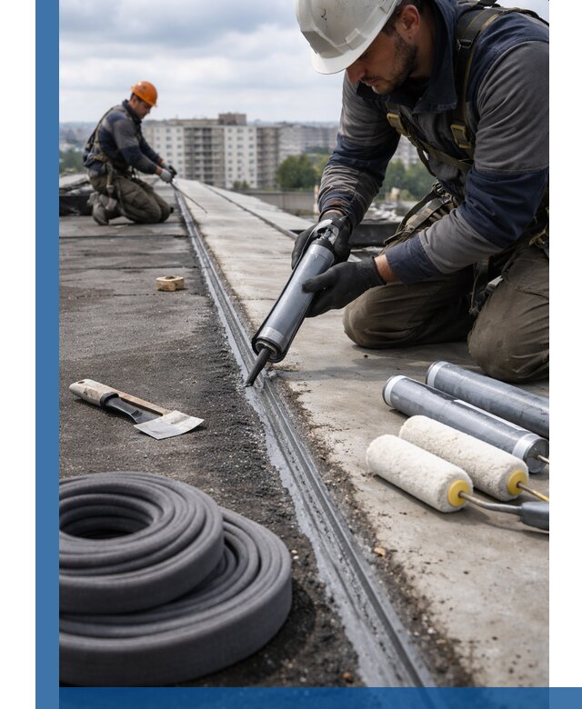 Герметизация швов кровли в Саянске с гарантией герметичности