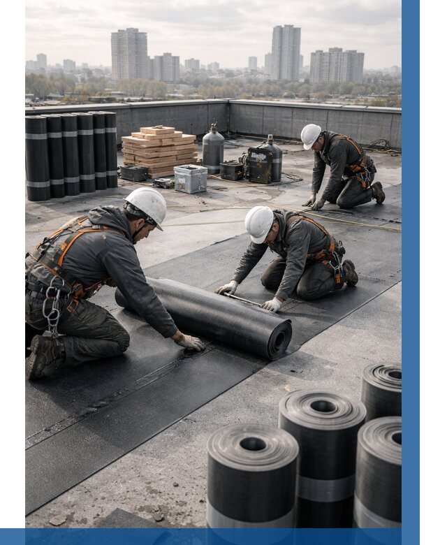 Монтаж мягкой кровли под ключ в Саянске от 458 р. | ВЫСОТНИК-Сск