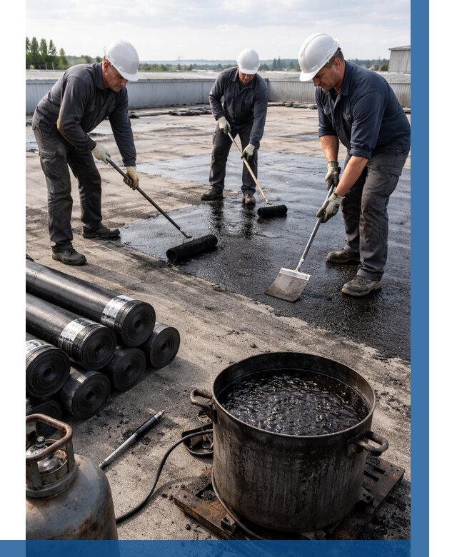 Гидроизоляция кровли мастикой в Саянске от 610 р. | ВЫСОТНИК-Сск