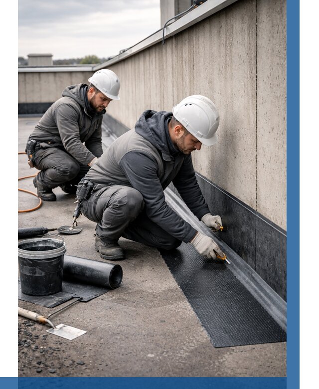 Гидроизоляция примыканий на кровле в Саянске от 916 р. | ВЫСОТНИК-Сск