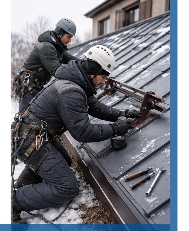 Монтаж снегозадержателей в Саянске от 458 р. | ВЫСОТНИК-Сск