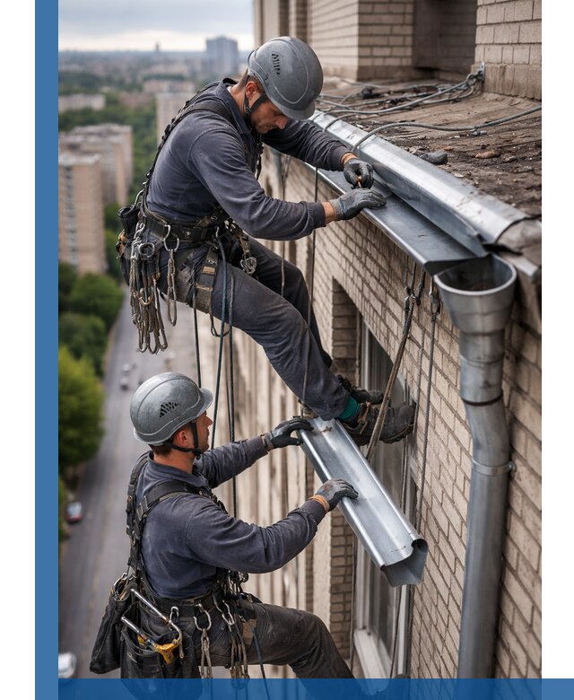 Ремонт водосточных желобов в Саянске, быстро и качественно