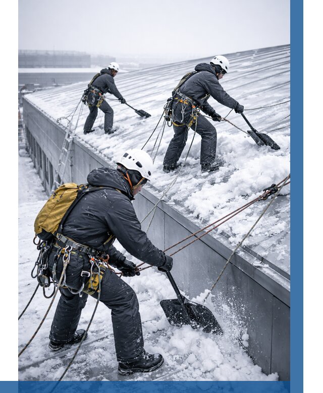 Очистка навесов от снега в Саянске от 4578 р. | ВЫСОТНИК-Сск