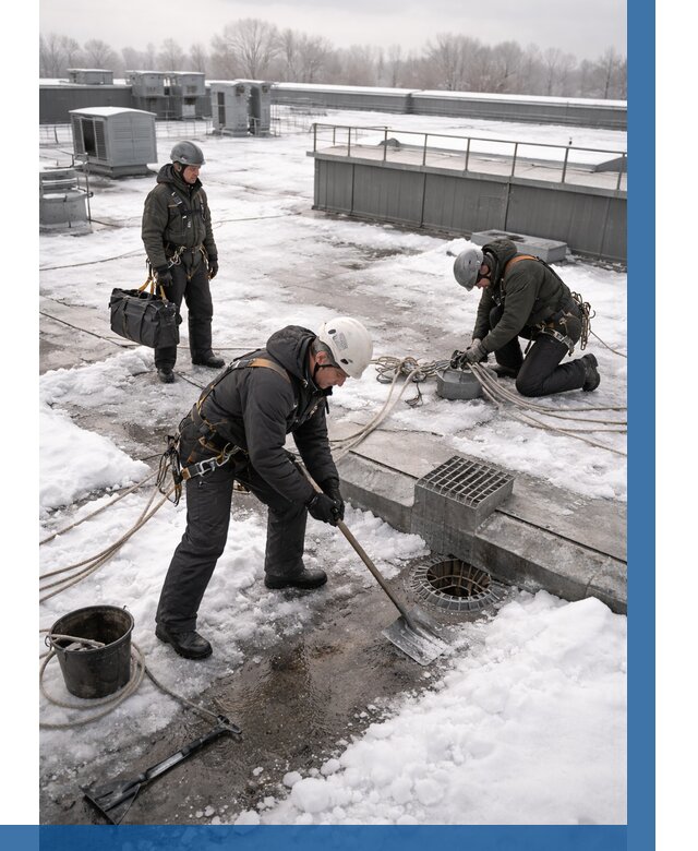 Абонентское обслуживание кровли зимой в Саянске от 8139 р. | ВЫСОТНИК-Сск