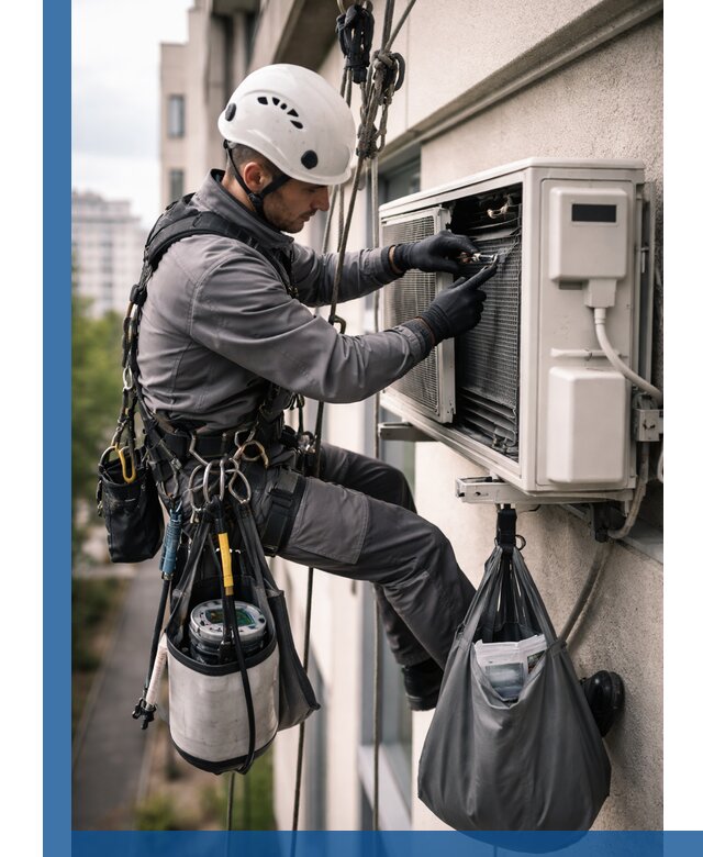 Обслуживание внешнего блока кондиционера в Саянске профессионально