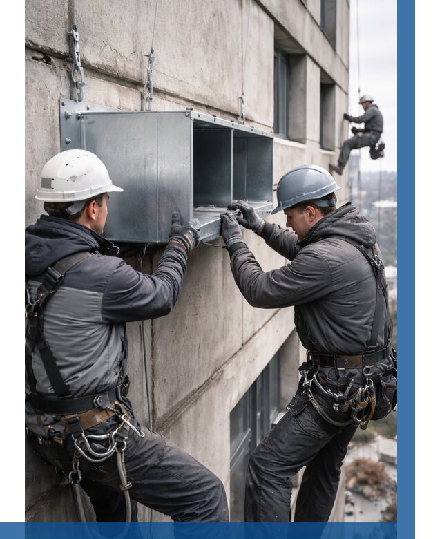 Монтаж вентиляционных коробов в Саянске от 3052 р. | ВЫСОТНИК-Сск