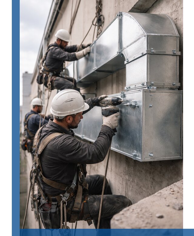 Профессиональный монтаж вентиляционных коробов в Саянске под ключ