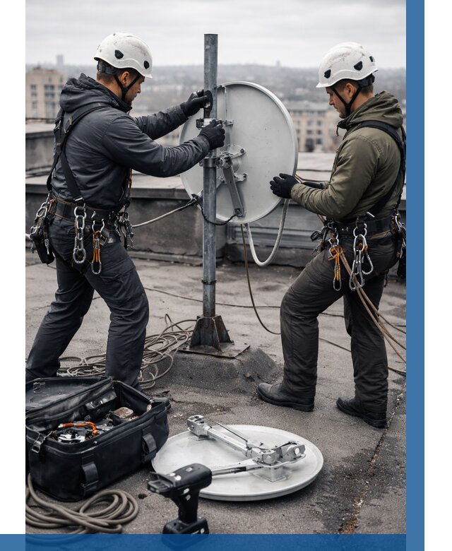 Демонтаж антенн на крыше в Саянске от 4578 р. | ВЫСОТНИК-Сск