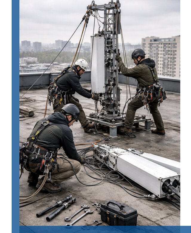 Демонтаж антенн на крыше зданий в Саянске с гарантией