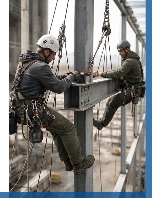 Монтаж металлоконструкций на высоте в Саянске от 3561 р. | ВЫСОТНИК-Сск