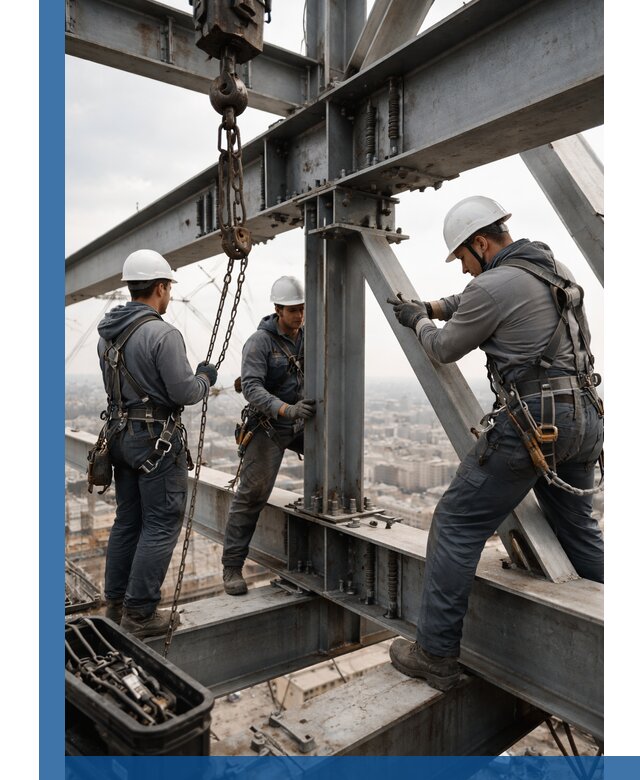 Профессиональный монтаж металлоконструкций на высоте в Саянске