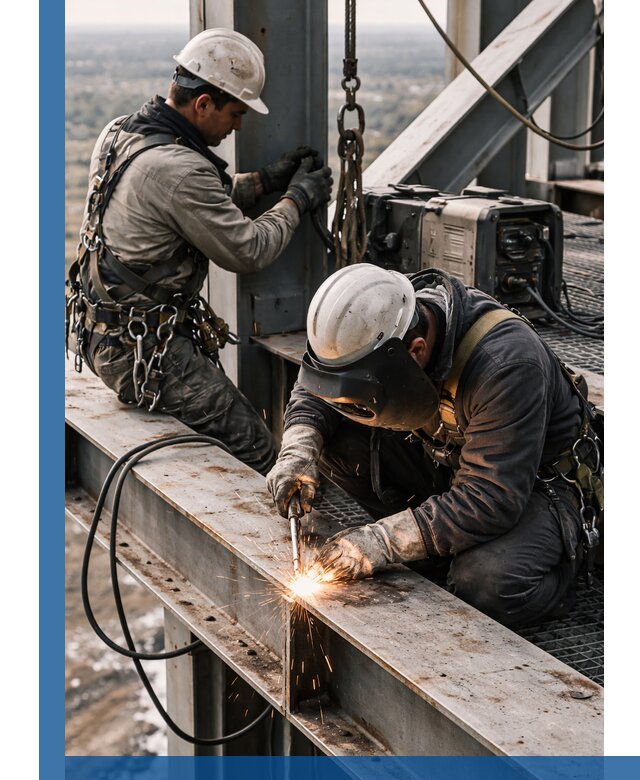 Высотные сварочные работы в Саянске для промышленных объектов