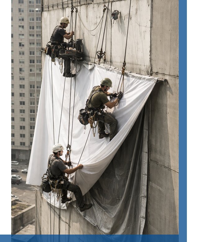 Замена баннерного полотна в Саянске от 6613 р. | ВЫСОТНИК-Сск—заказать