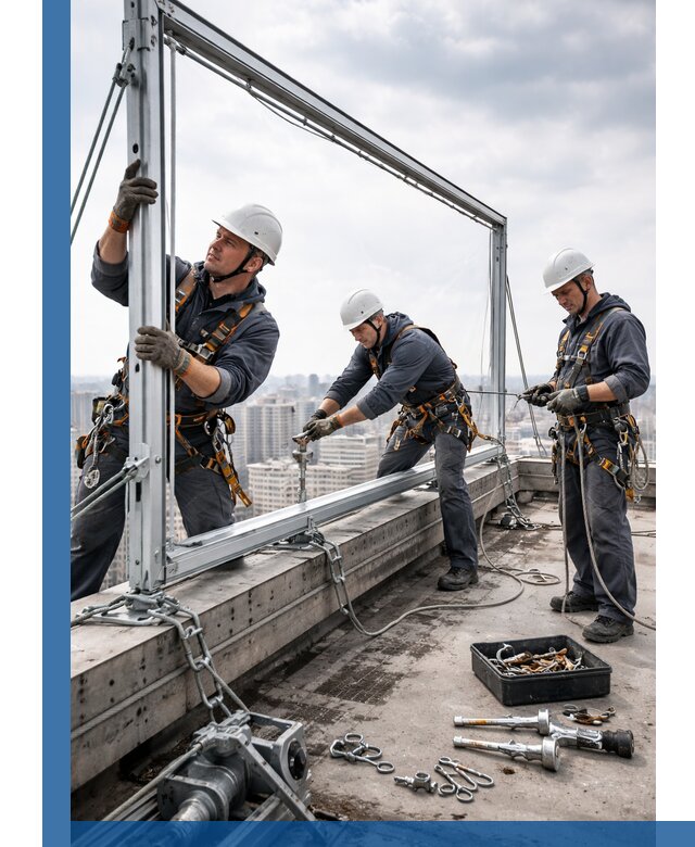 Монтаж крышных рекламных конструкций под ключ в Саянске