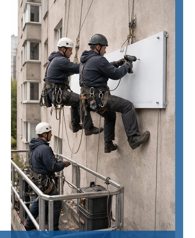 Монтаж табличек и указателей в Саянске от 3561 р. | ВЫСОТНИК-Сск