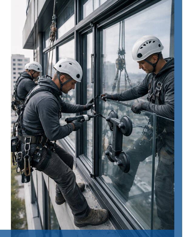 Витражное остекление зданий в Саянске от 3561 р. | ВЫСОТНИК-Сск