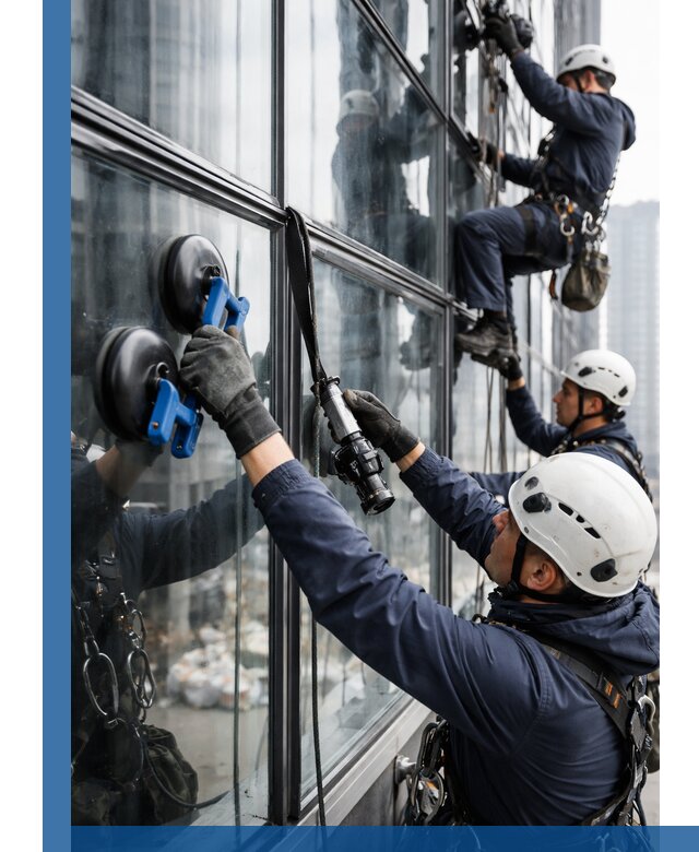 Радиусное остекление фасадов под ключ в Саянске с гарантиями