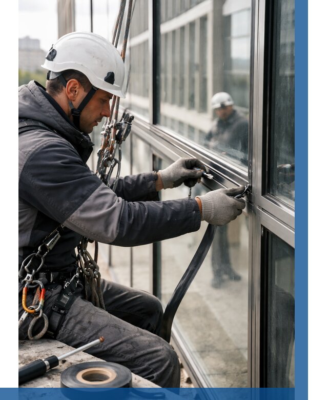 Ремонт витражных конструкций в Саянске от 3561 р. | ВЫСОТНИК-Сск