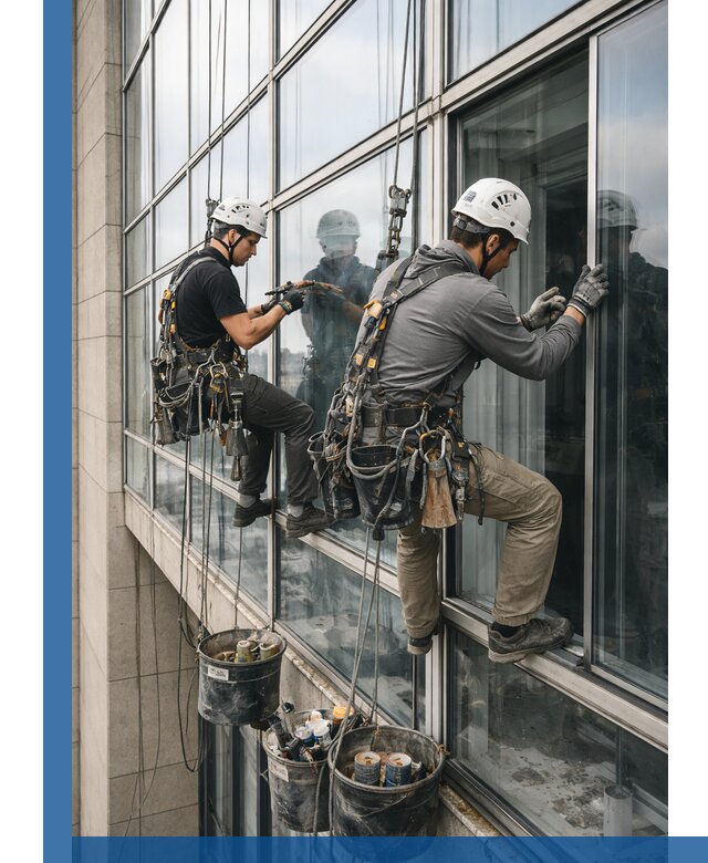 Ремонт витражных конструкций и фасадного остекления в Саянске