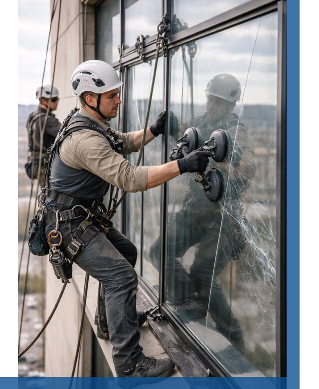 Замена стекла в витраже в Саянске под ключ от 8648 р. | ВЫСОТНИК-Сск