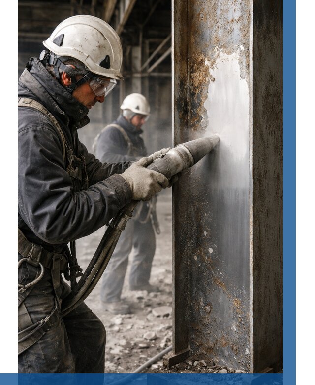 Удаление старой краски с металла в Саянске от 458 р. | ВЫСОТНИК-Сск