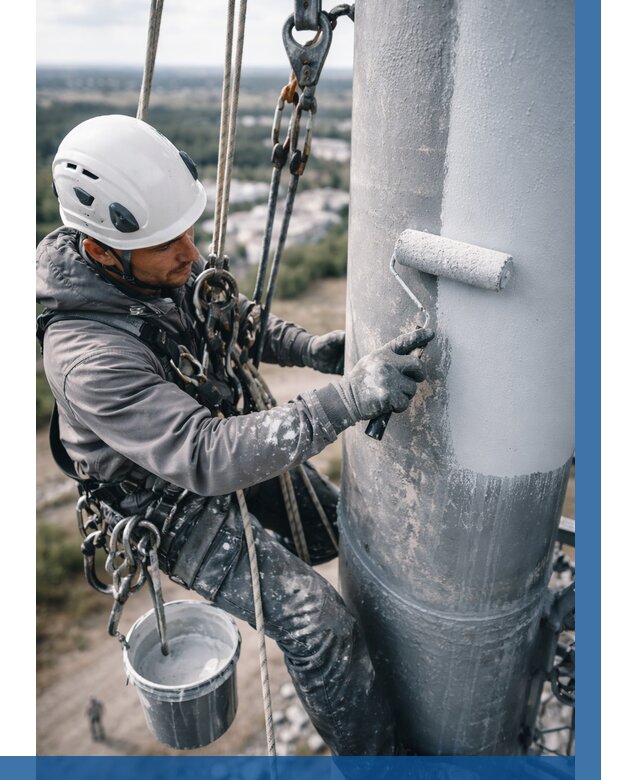 Покраска мачт связи под ключ в Саянске от 865 р. | ВЫСОТНИК-Сск