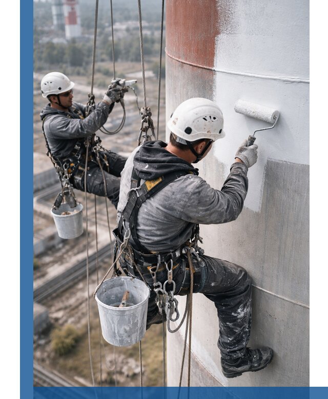Покраска дымовых труб в Саянске: антикоррозийная защита и восстановление