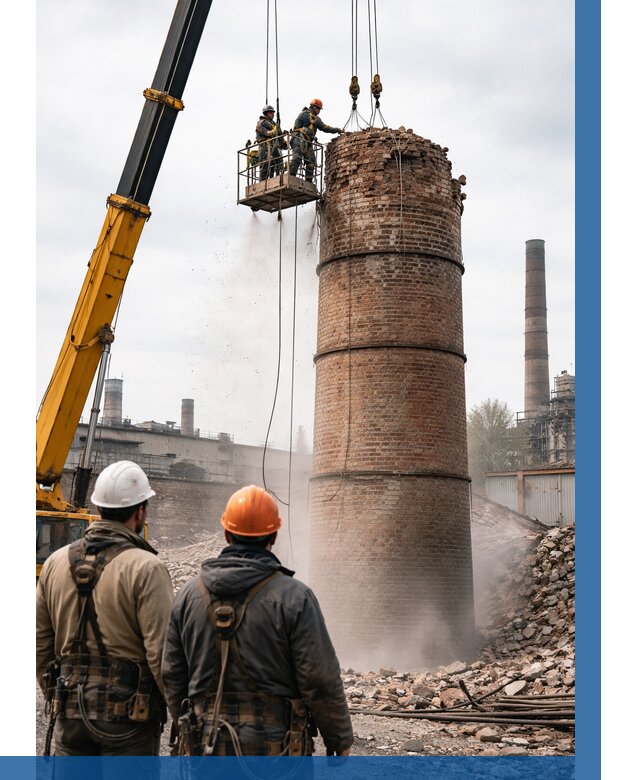 Демонтаж дымовой трубы в Саянске от 91566 р. | ВЫСОТНИК-Сск, смета