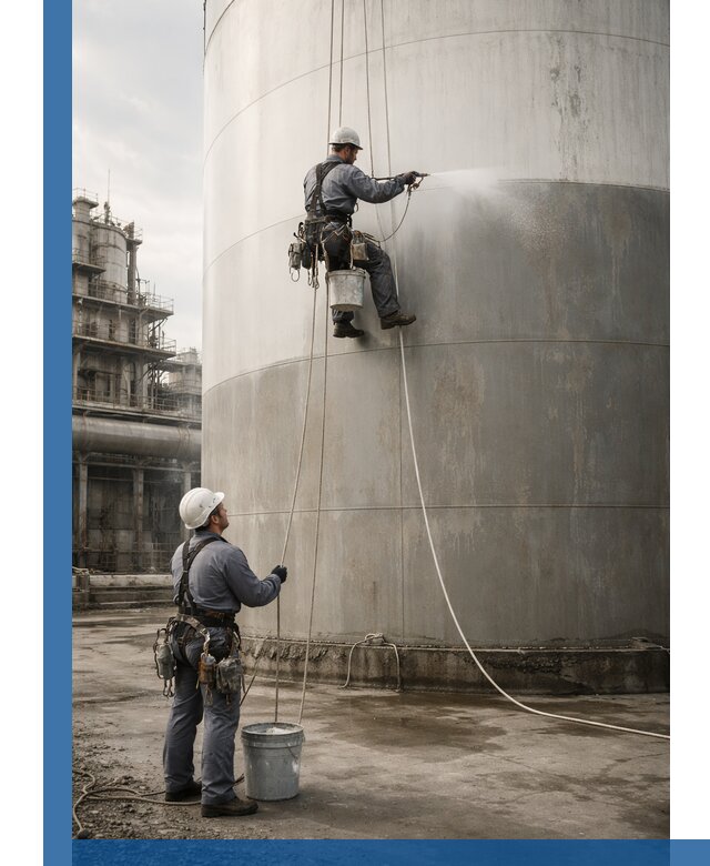 Покраска стальных резервуаров и емкостей в Саянске профессионально